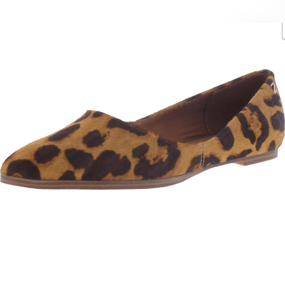 Zodiac womens Hill Brown calf hair animal print slip-ons NWt